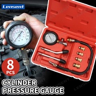 Lensent 8pcs Petrol Gas Engine Cylinder Compressor Gauge Automotive Petrol Engine Cylinder Compressi