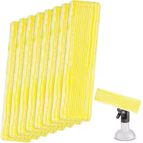 A21F-8 Pieces Microfiber Mop Replacement For Karcher WV2 WV5 WV6 Plus Premium Window Cleaner (2.633-