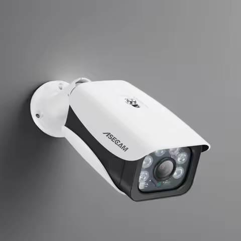 IP Camera 4K 8MP ASECAM 8MP 4K IP Camera Ai Face DetectionOutdoor H.265 Onvif Bullet CCTV POE Human 