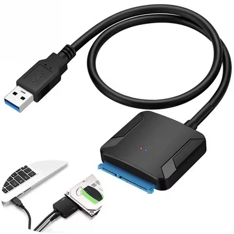 High Quality USB 3.0 to SATA Adapter Converter Cable 5Gbps for 2.5 3.5 Laptop Hard Disk Drive SATA H