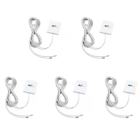 Stable 5X 4G LTE Antenna 3G 4G Panel Antenna With SMA TS9 CRC9 Connector 2M Cable For E8372 E3372 B3