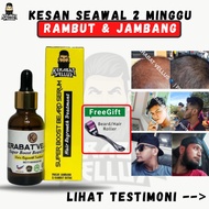 [MONEY BACK GUARANTEE] - Serum Pelebat Rambut & Jambang  Pure Natural Beard Oil - Hair Regrowth Trea