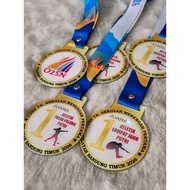 YG 3mm Acrylic Medal UV Printing Full Color Dim.7cm, Graduation Medal - Class Performance - running 