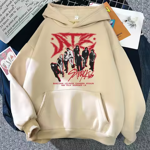 Ate CHK CHK BOOM Who Hoodie Fashion Retro 90s Women Harajuku Hoodies Unisex Autumn Winter Aesthetic