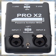 New 2-Way Audio Isolator Audio Current Eliminator XLR 6.5 Permalloy Isolator Mixer Live Broadcast