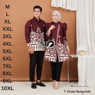 KEMEJA KATUN Men's Couple Batik Tops Latest JumboWanitas - Long Sleeve Shirts - Kimono Tunics for Nu