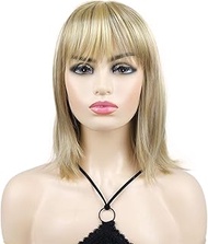 Wiginway Shoulder length with Bangs Synthetic Wigs 100% Imported Premium Hair Natural Looking Hair f
