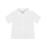Sơ mi trắng ngắn tay cho bé trai 9kg đến 23kg (1 đến 5 tuổi) vải mềm mịn mát giá cực sốc chỉ 49k
