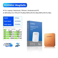ORICO | ORICO 2TB Magnetic External SSD Aluminum Alloy Up to 2000MB/s 4K 120Hz ProRes HDR Record and