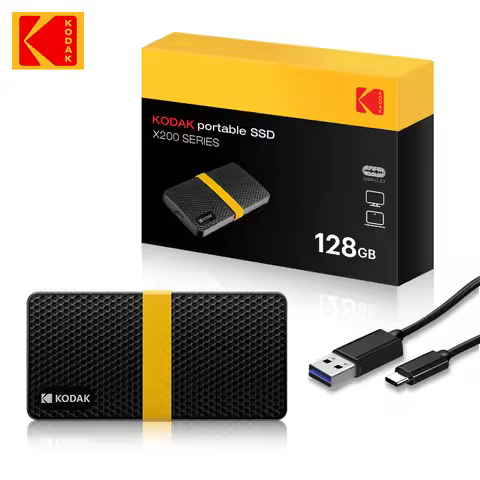 KODAK X200 External SSD Hard Drive HD Externo 128GB USB3.1 Mini Portable SSD 128GB for Laptops Smart