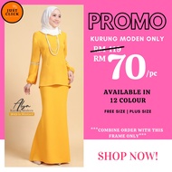 ALYA Baju Kurung Moden Como Crepe Baju Bridesmaid Baju Raya Baju Nikah Mini Kurung Free Size Plus Si