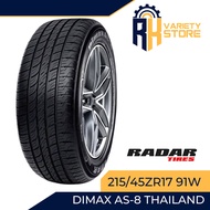 RADAR THAILAND 215/45ZR17 91W DIMAX AS-8 PASSENGER TIRES 215/45R17