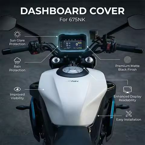 FOR 675NK 2024 2025 2026 Motorcycle Dashboard Cover Sun Visor Sunshade Anti-Glare Screen Protector I