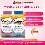 Centrum Silver Women Men 50+ Multivitamins 275 Tablets