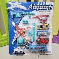 Mainan Anak Airport AC876 Pesawat Plane And Crane Play Set SNI Murah N