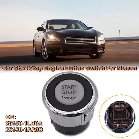 Car Start Stop Engine Button Switch for Nissan Maxima Altima Murano 2008-2014 Cima/Fuga Y50 Replace