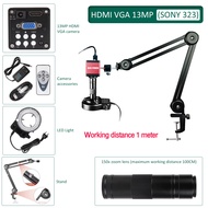 YIZHAN กล้องจุลทรรศน์ 4K เต็มรูปแบบสําหรับการบัดกรีขยาย 48MP HDMI USB OUTPUT VGA 1080P 60FPS กล้องจุ