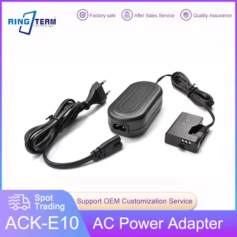 ACK-E10 AC Adapter CA-PS700 To DR-E10 Dummy Battey for Canon EOS 1100D 1200D 1300D 1500D 3000D 4000D