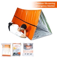 Outdoor Equipment Emergency Tent Portable Thermal Blanket Stay Warm Outdoors with Emergency Tent Sleeping Bag Combo Ideal Camping Gear for Lifesaving First Aid Situations