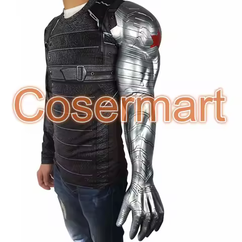 Anime Accessories Winter Soldier Arm Captain America 3 Bucky Barnes Arm Armour Cosplay Costume High 