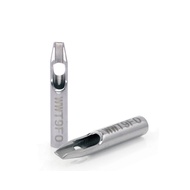 Flat open stainless steel tattoo nib for coil and rotary tattoo machines