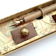 EC/12 義大利木桿沾水筆附墨水+吸墨器禮盒 | Francesco Rubinato