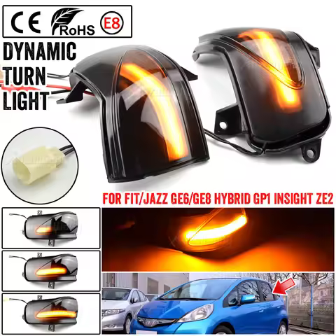For Honda FIT JAZZ GE6 GE8 HYBRID GP1 Insight ZE2 2013-2014 Dynamic Blinker LED Turn Signal Light In