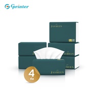 Gprinter กระดาษทิชชู่ Jasmeen หนา5ชั้น กระดาษชำระ ไร้ฝุ่น ซึมซับน้ำได้ดี 20ห่อ