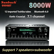 Sunbuck 8000W 7.1 Channel Power Bluetooth Amplifier SPDIF FM HiFi Home AMP
