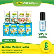4 Milna Crunch Cheese + 4 Milna Puffs Free Cessa Baby Happy Nose 5ml