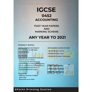 🌐IGCSE Past Year Papers📝 | Accounting 0452 🏦💱| Any year to 2021📆
