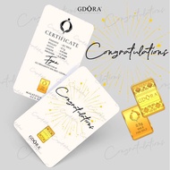 Niza Dora Gold Gdora Gold Bar Congratulation 0.5g