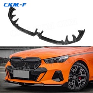Dry Carbon Fiber for BMW 5 Series G60 G68 M Sport 2024+ Front Bumper Lip Spoiler Splitter FRP Front 