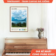 Wall paintings, Oil Paint, Glacier National Park, Glacier Wall Art, Glacier Poster, Glacier Photo, G