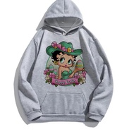Betty Boop  hoodies male grunge y2k aesthetic printed men sweatshirts grunge Korea