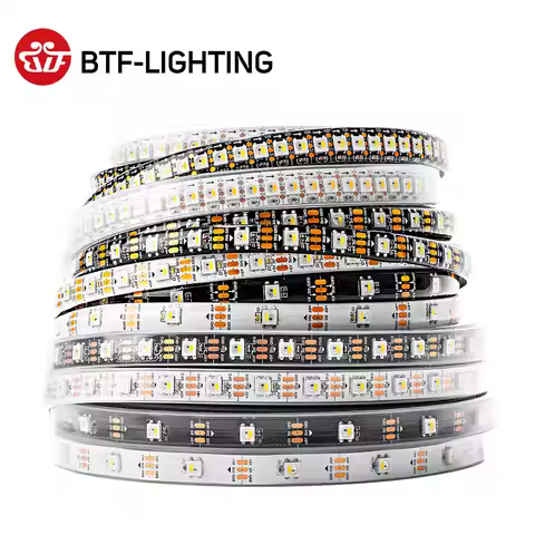 5V SK6812 RGBW Led Strip Light 4 in 1 Similar WS2812B 1m 4m 5m 30 60 144 LEDs Individual Addressable