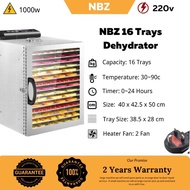 READY STOCK] Dehydrator Dryer Fruit Dryer Stainless Steel Food Dryer 16 Tray