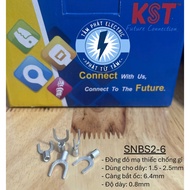 Bare Y-shaped Cos Head SNBS2-6 KST | For Wire 1.5-2.5mm2 | Cos High Quality Tinned Copper