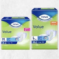 Tena Value Adult Tape Diapers 成人纸尿裤 M(10pcs) / L(8pcs)(New Packing)/XL8