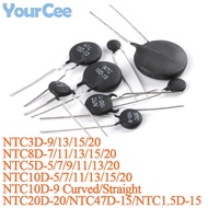 20pcs NTC 10D NTC10D Thermistor 10D-5 10D-7 10D-9 10D-11 10D-13 10D-15 10D-20 Negative Temperature C