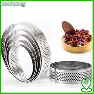 SUCHENSG Cake Mold Bakeware Perforated Stainless Steel Circle Mould