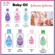 [125ml] Johnson's Baby Oil Minyak Bayi Minyak Rambut Bayi