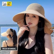 SUNNY VALLEY Women Sun Hat Anti-UV Larger Brim Beach Hat Gardening Camping Outdoor Picnic Topi Kebun