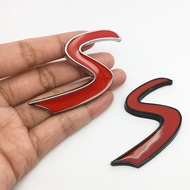 3D Chrome Metal Red Letter S Car Emblem Stickers for Infiniti Q50 Q50L G37 G25 QX70 FX35 FX37 Car st