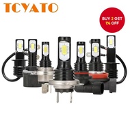 TCYATO H1 H3 3570 2SMD black aluminum fog lamp H4 H7 csp  front fog lamp 3570 2 led anti-fog lamp