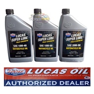 LUCAS SUPER LUBE FULLY SYNTHETIC - SAE 10W-40, SAE 10W-50, SAE 20W-50 - MOTORCYCLE OIL