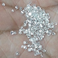 Natural Diamond Berlian Asli Kecil Tabur Eropa Putih 2mm Gugur 20 25