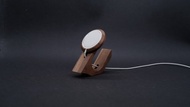 專屬 MagSafe 充電器木製胡桃木收納盒 生日 無線充電 無線充電器