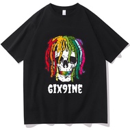 KATUN Summer 6ix9ine Tekashi69 Pure Cotton T-shirt Skull Ghostface Print T shirt Tops Fashion Women 