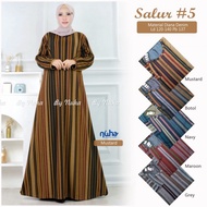 GAMIS SUPER JUMBO MOTIF SALUR DIANA DENIM SALUR 5 BAHAN DIANA DENIM LD